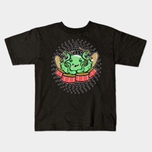 Kawaii Octopus Drummer Kids T-Shirt